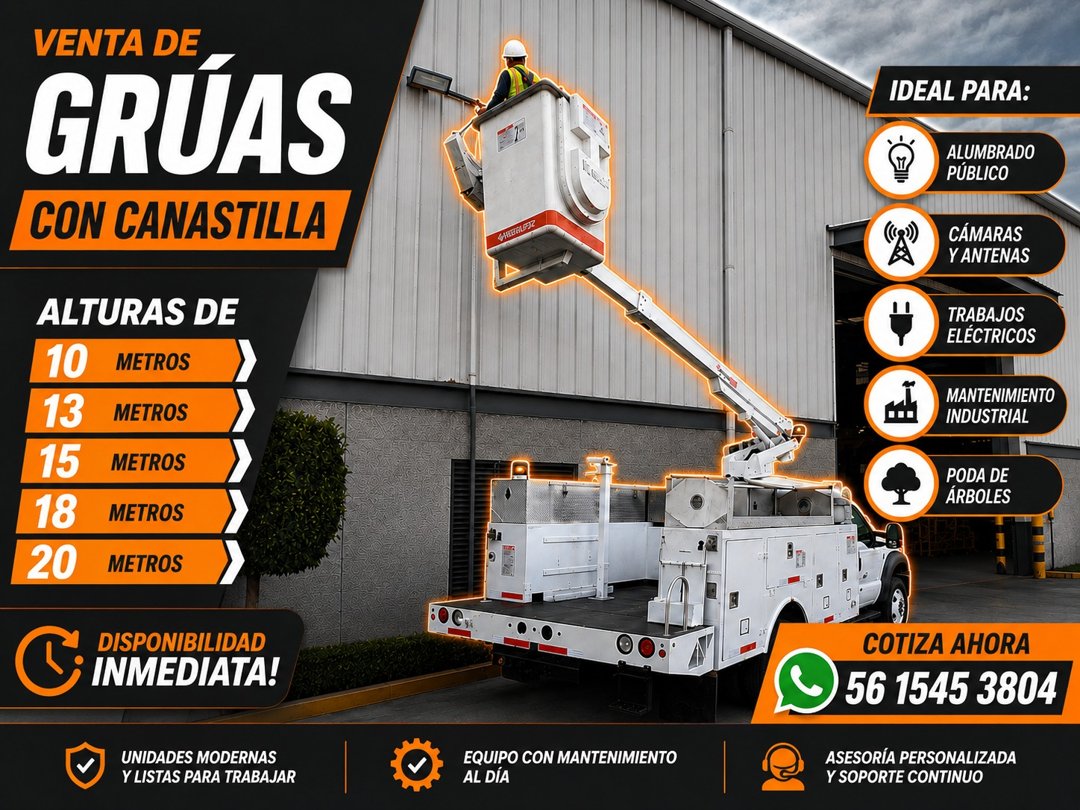 Anuncio de Grúas del centro: venta de grúas con canastilla