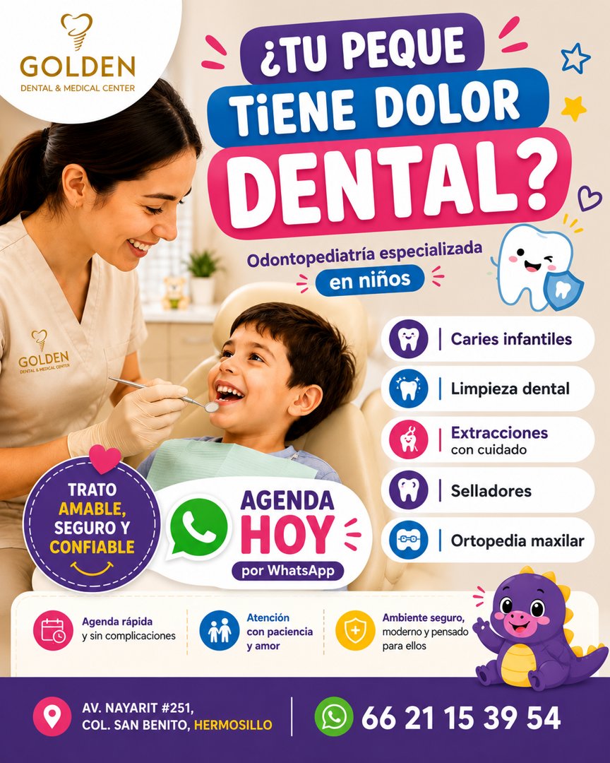 Anuncio de Dentista en Hermosillo Dr. Eduardo Cortez: odontopediatría