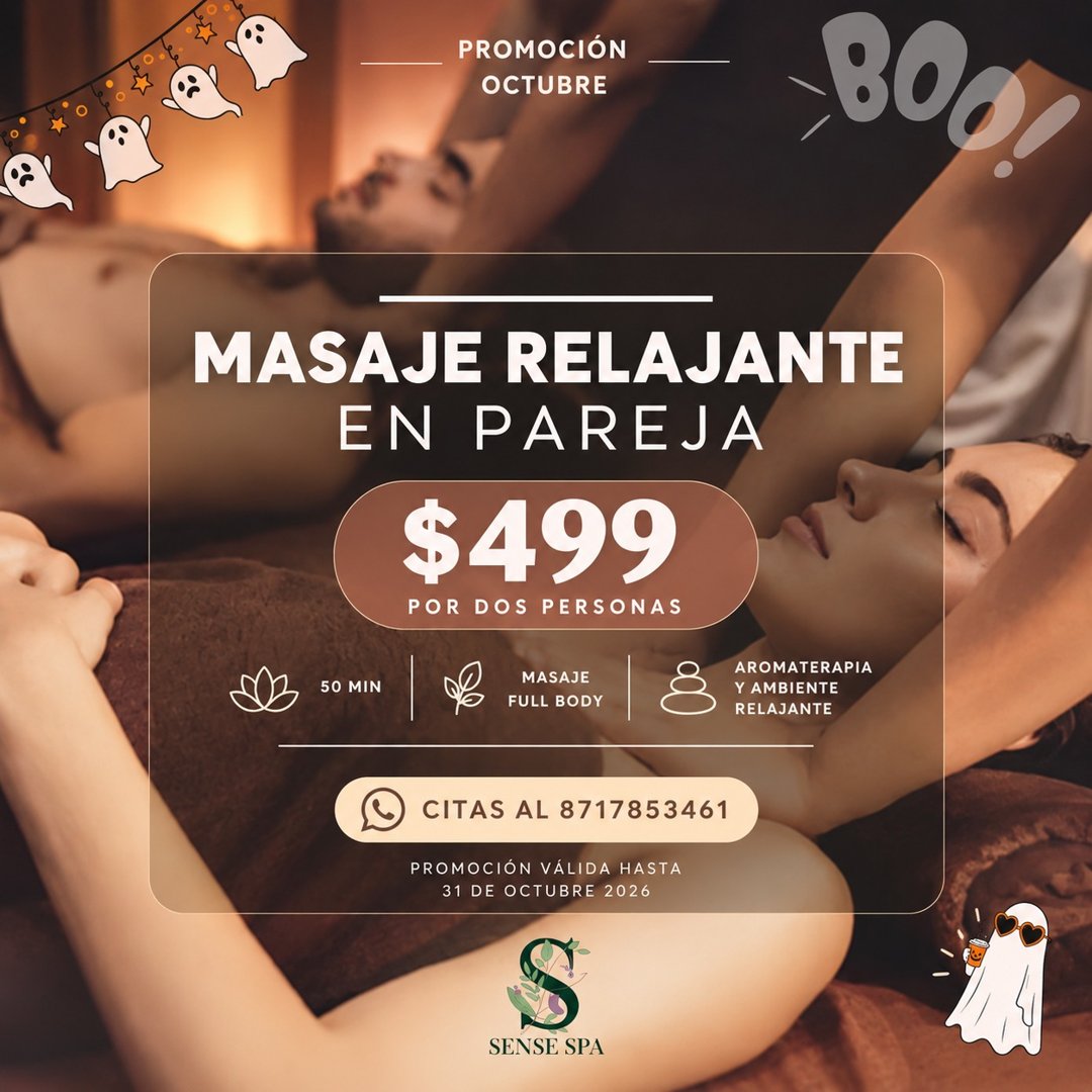 Anuncio de SENSE SPA: Masaje relajante en pareja