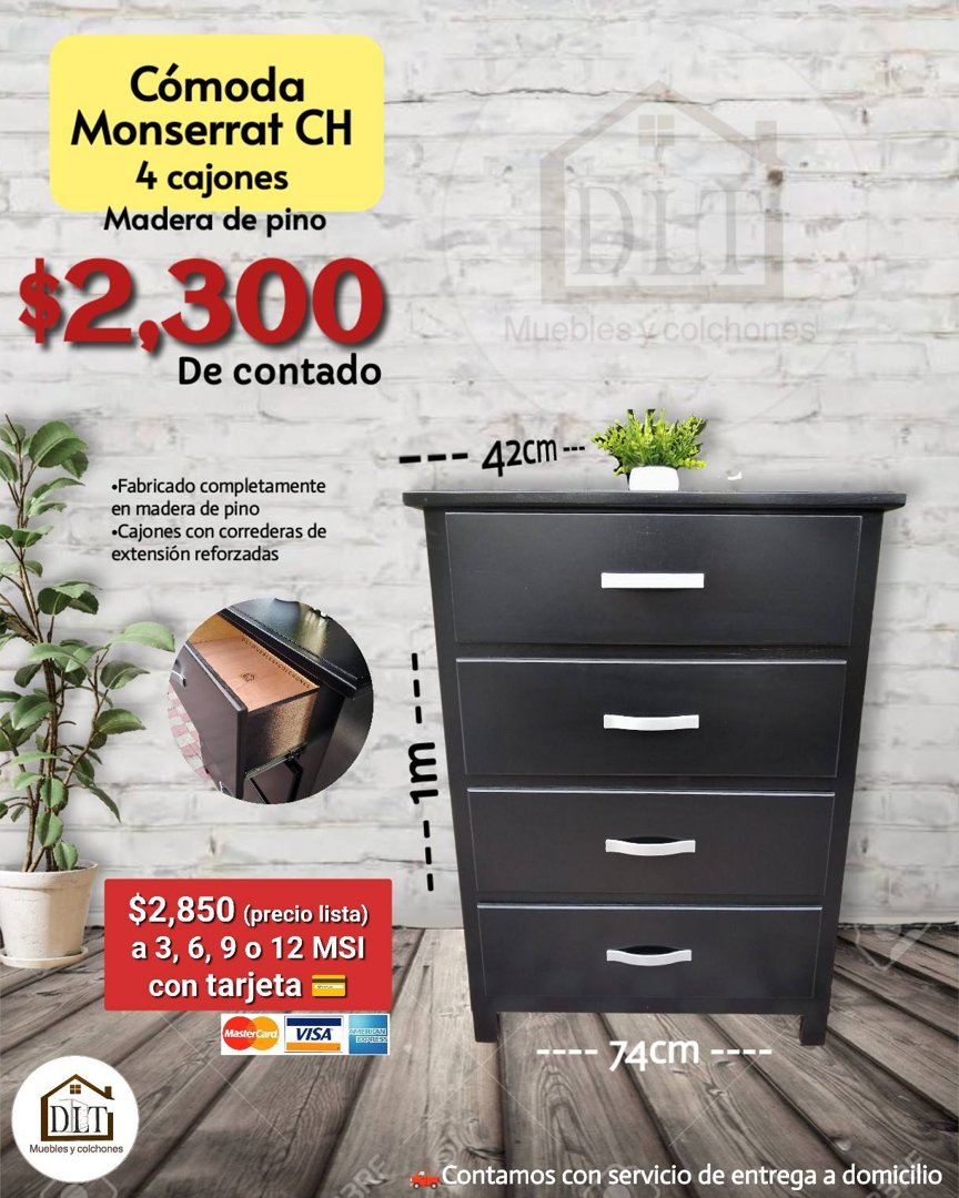 Anuncio de DLT muebles y colchones: Cómode de pino