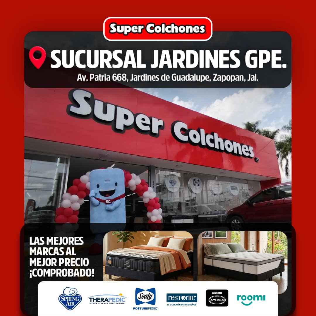 Anuncio de Super Colchones Pacífico: colchones