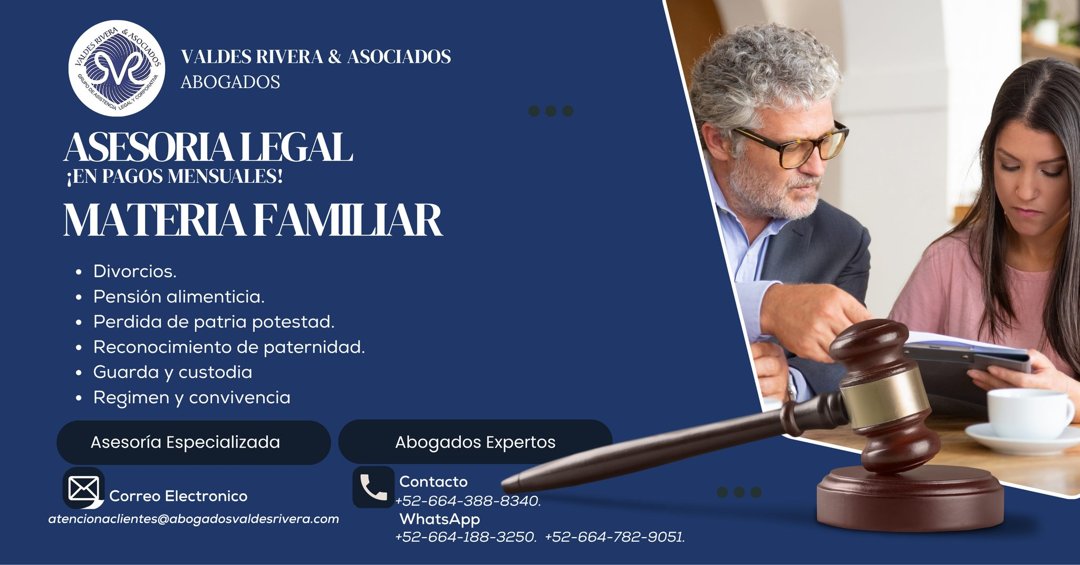Anuncio de Abogados Valdés Rivera & Asociados: Asesoría legal en materia familiar