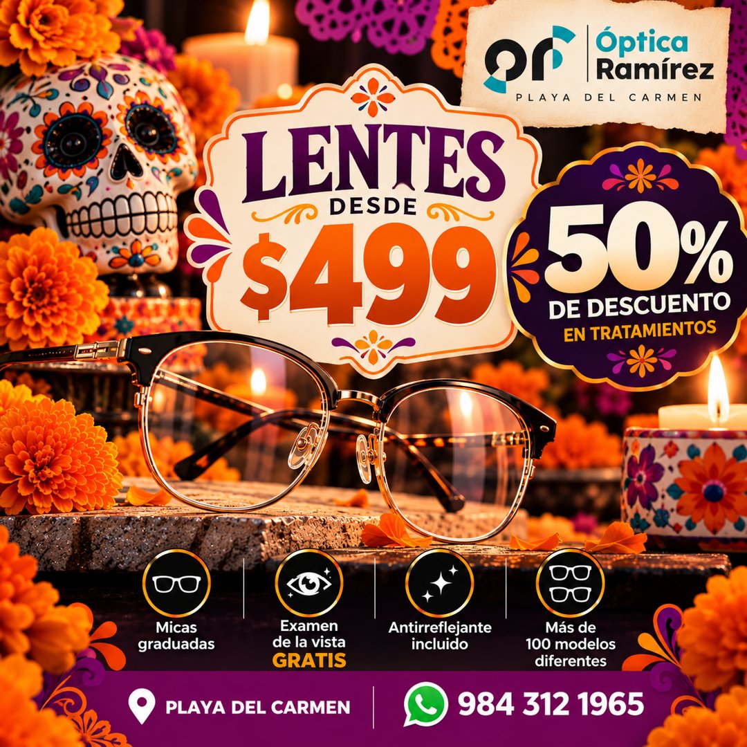 Anuncio de Óptica Ramírez: lentes graduados
