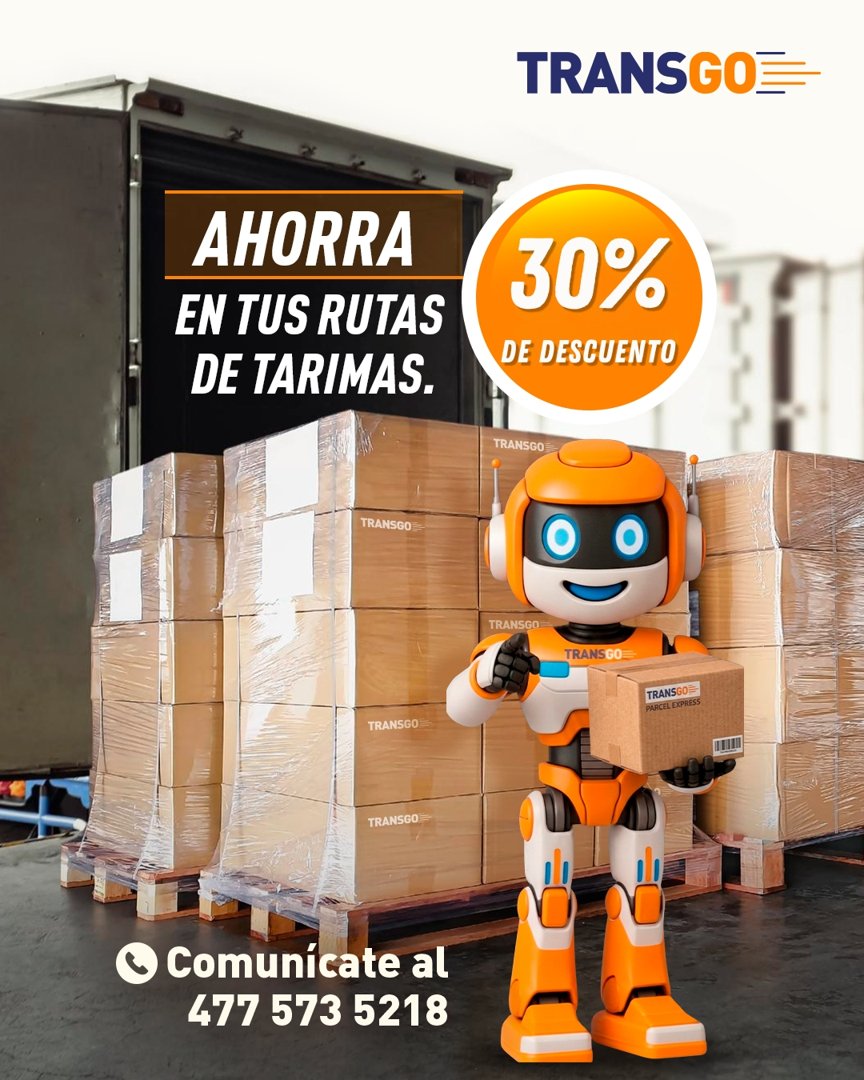 Anuncio de TransGo Paquetería: Transporte terrestre