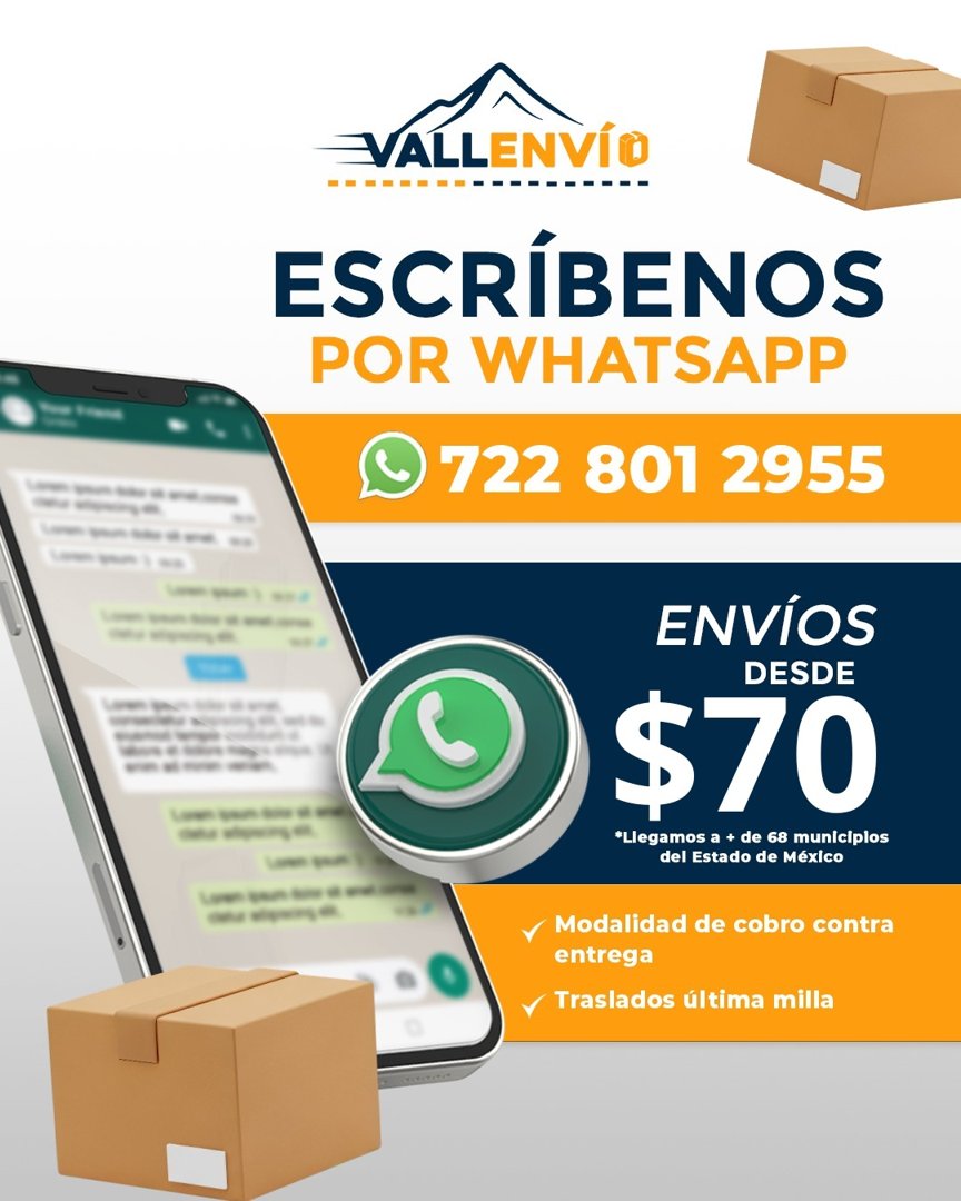 Anuncio de Vallenvío - Servicio de Paquetería en Toluca: paquetería