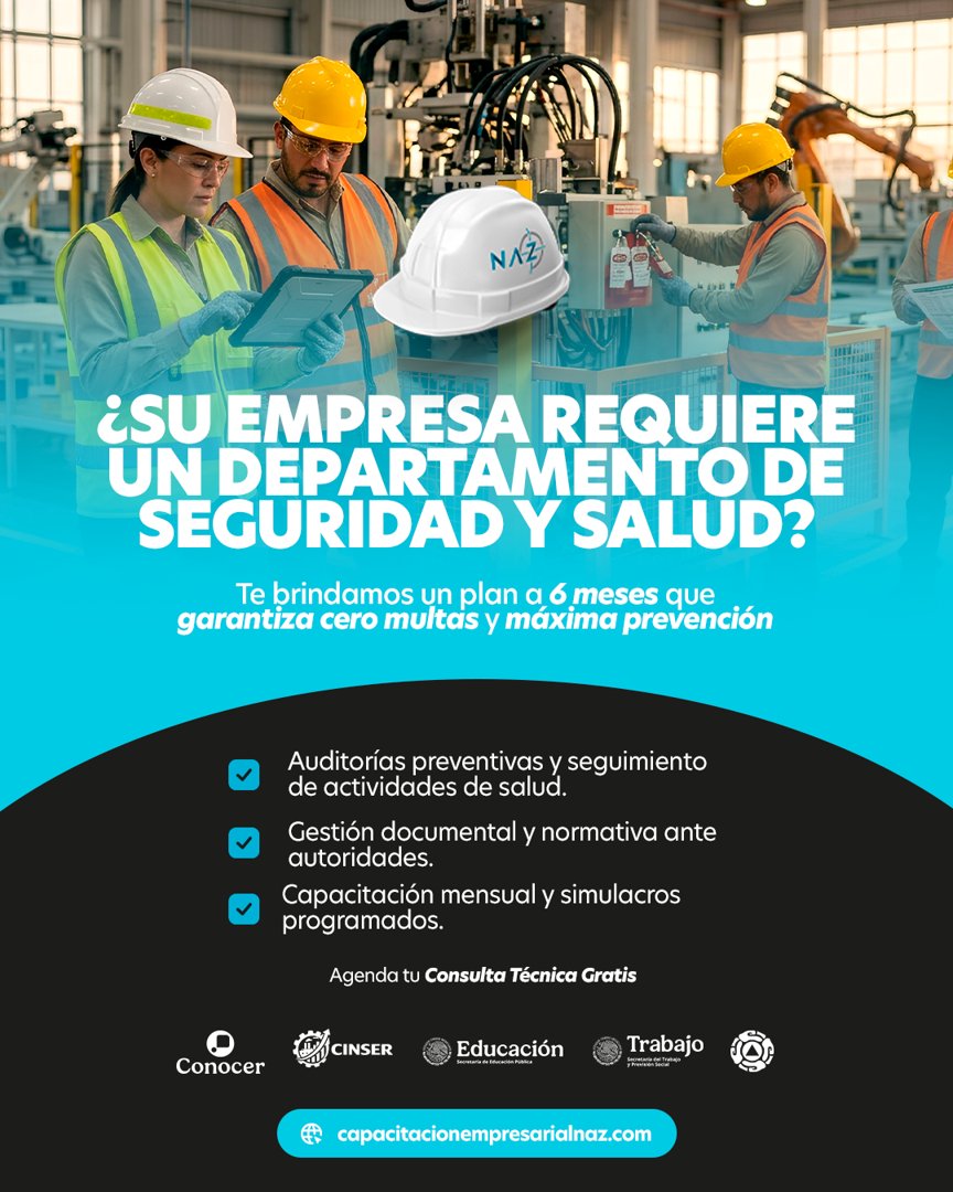 Anuncio de NAZ Centro de Capacitación y Evaluación: Consultoría en seguridad y salud ocupacional