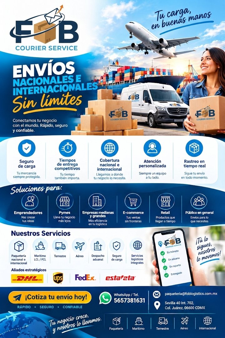 Anuncio de FOB Courier Service