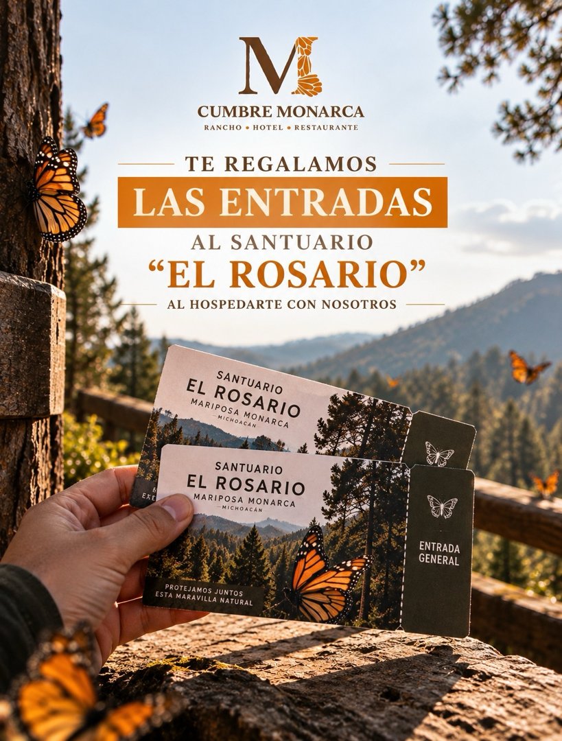 Anuncio de Rancho Cumbre Monarca: Hospedaje