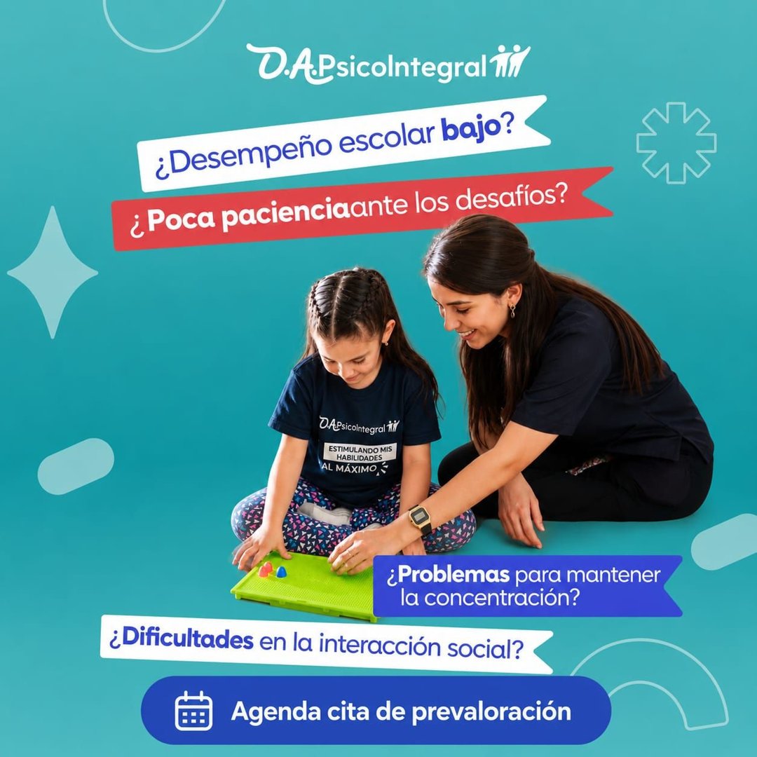 Anuncio de Centro Psicointegral DA Morelia: terapia infantil