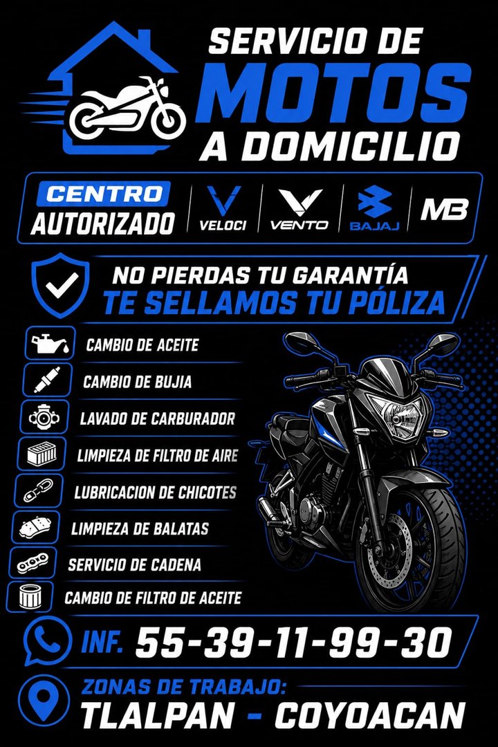 Anuncio de Kilómetro Zero Motociclismo: Servicio de motos a domicilio