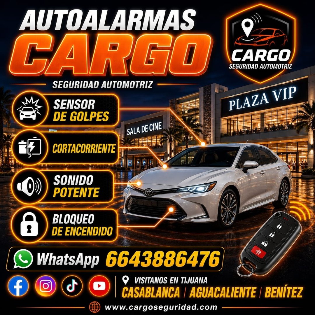 Anuncio de CarGo Casablanca: Alarmas antirrobo para automóviles