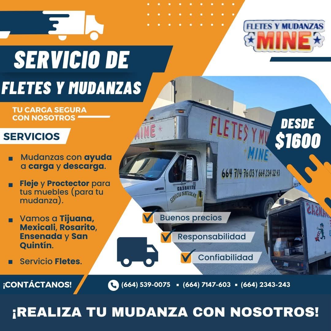 Anuncio de Fletes y Mudanzas MINE: Fletes y mudanzas