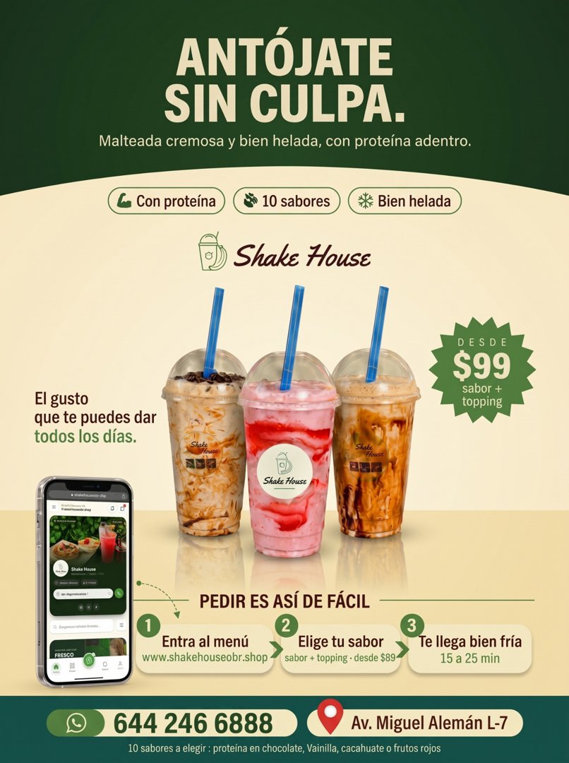 Anuncio de Shakehouse.obson.: malteada