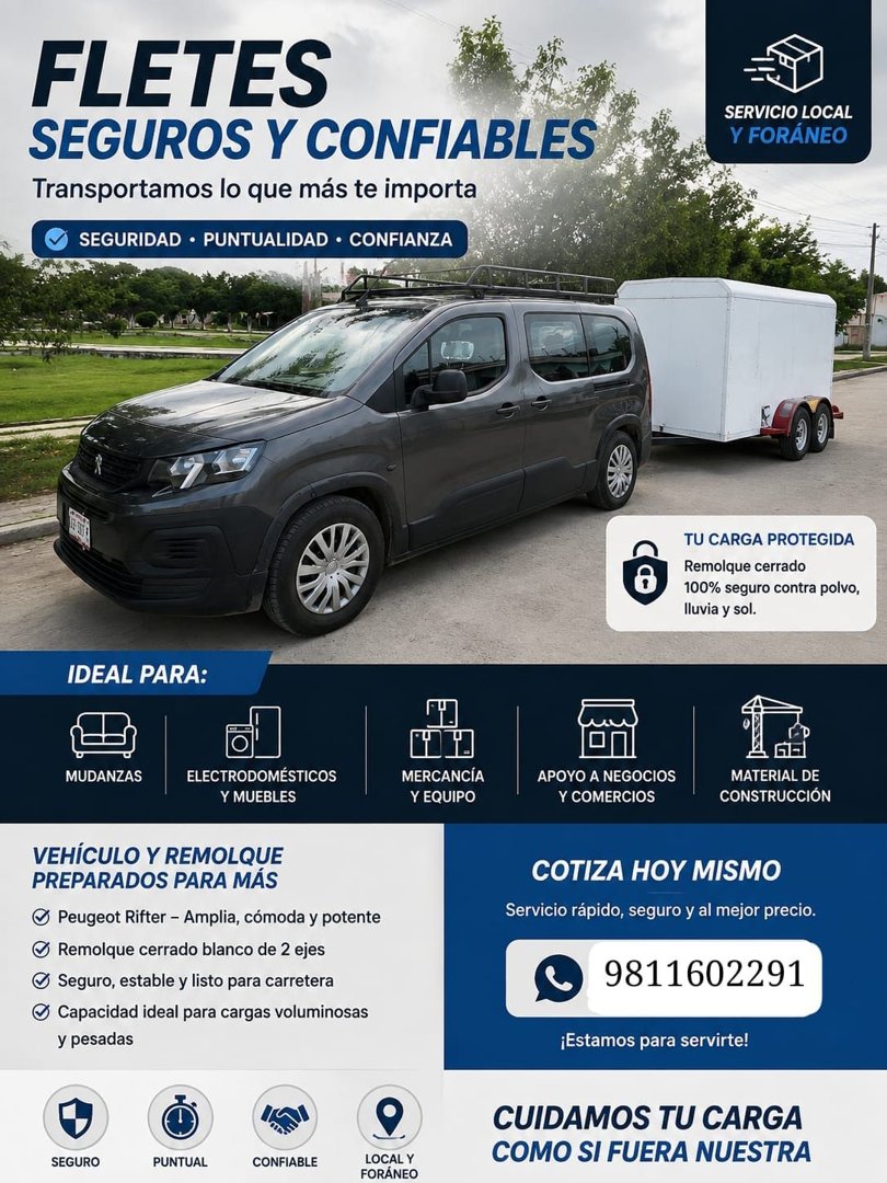 Anuncio de Fletes Campeche: Fletes