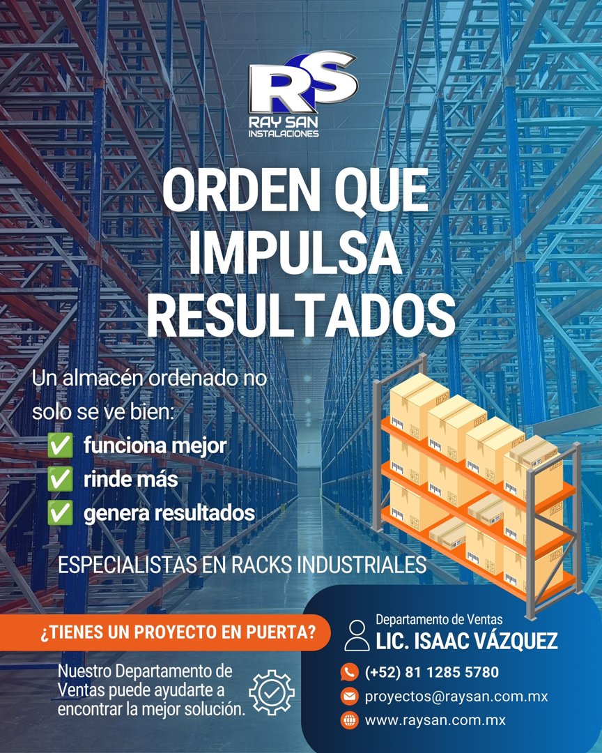Anuncio de RAY SAN Instalaciones: racks industriales
