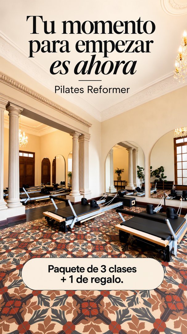 Anuncio de Alenta Pilates Monterrey: Clases de Pilates Reformer