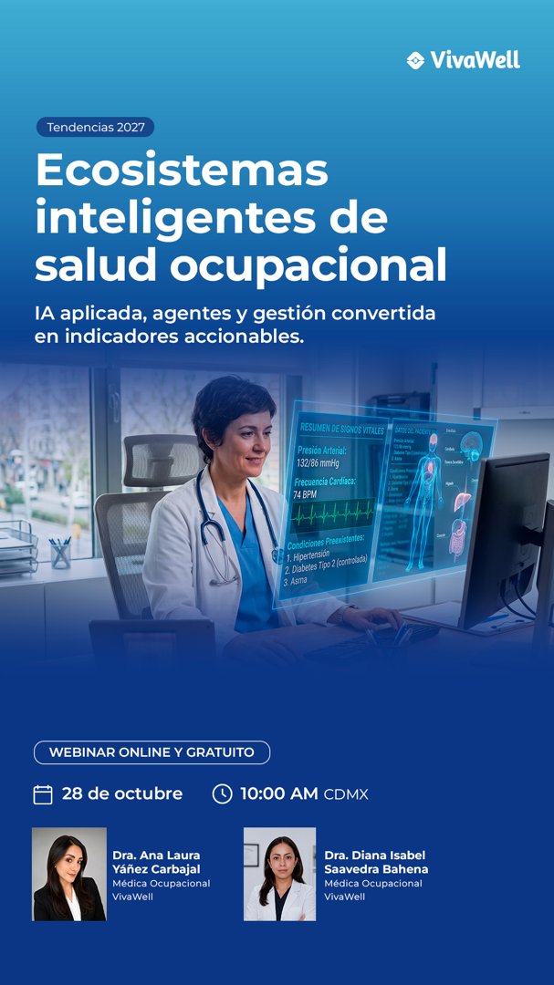 Anuncio de VivaWell_mx: consultoría de salud ocupacional