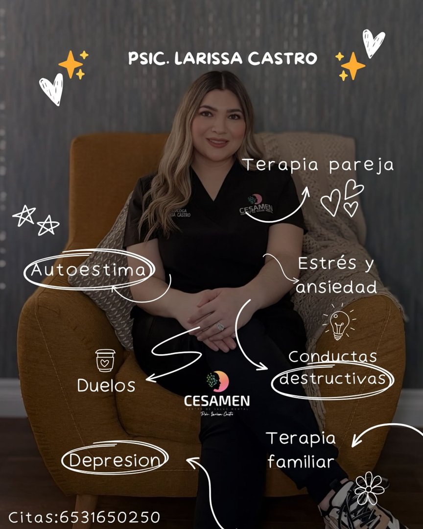 Anuncio de Psicóloga Larissa Castro: Terapia psicológica