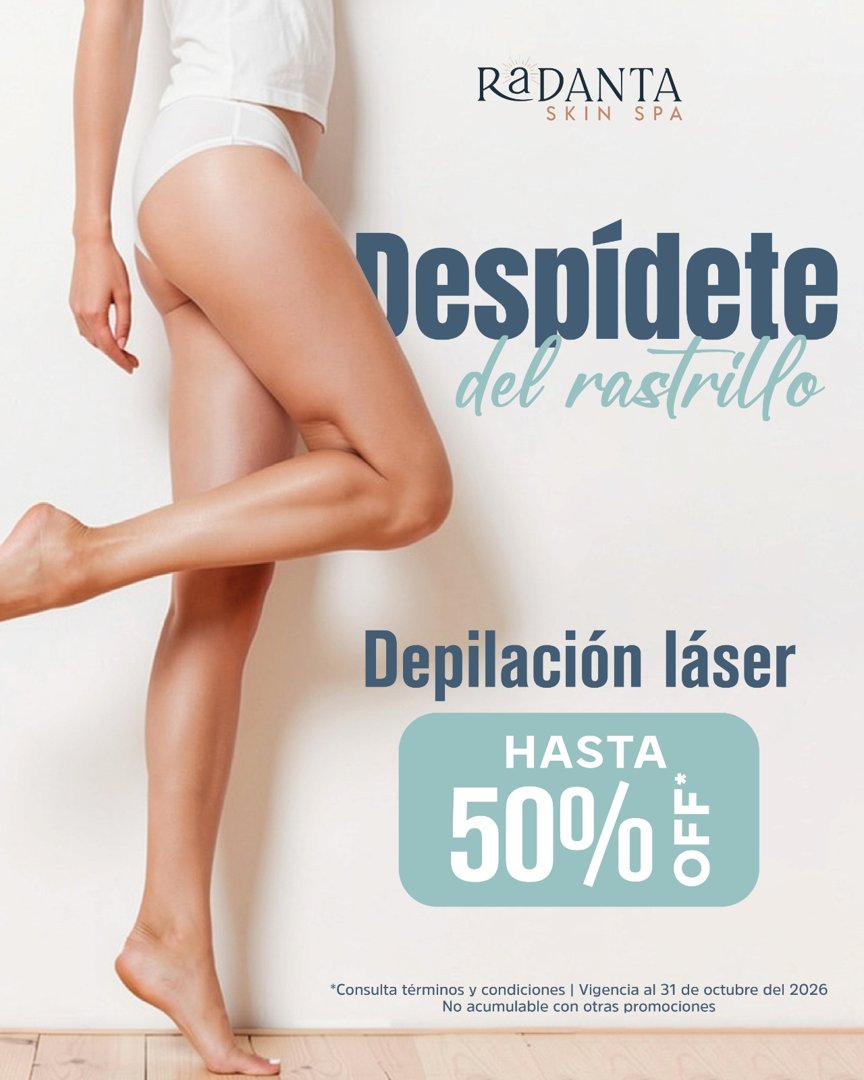 Anuncio de Radanta Skin Spa: Depilación láser