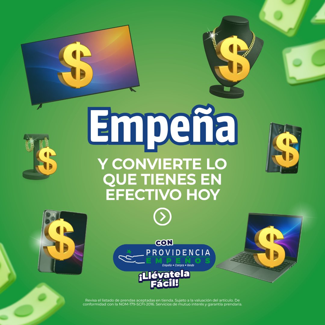 Anuncio de Providencia Empeños Pilares 2: empeño