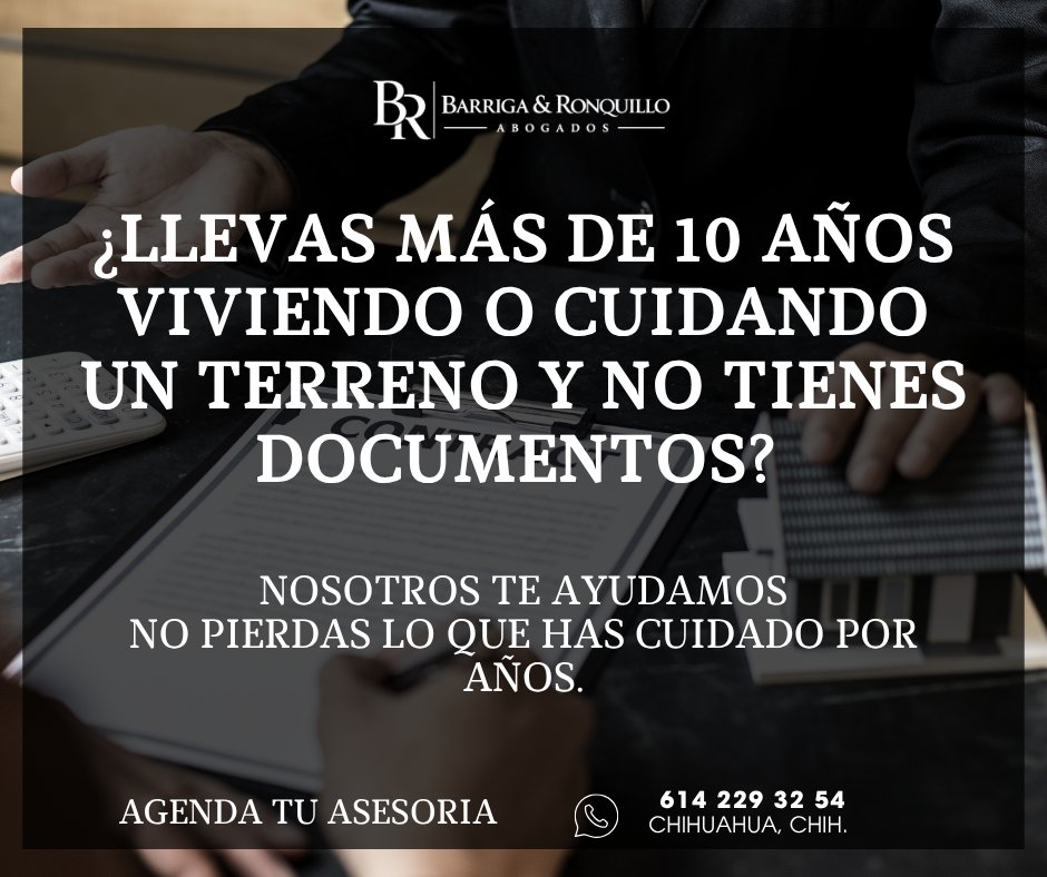 Anuncio de Barriga & Ronquillo Abogados: asesoría legal para obtener escrituras por prescripción adquisitiva