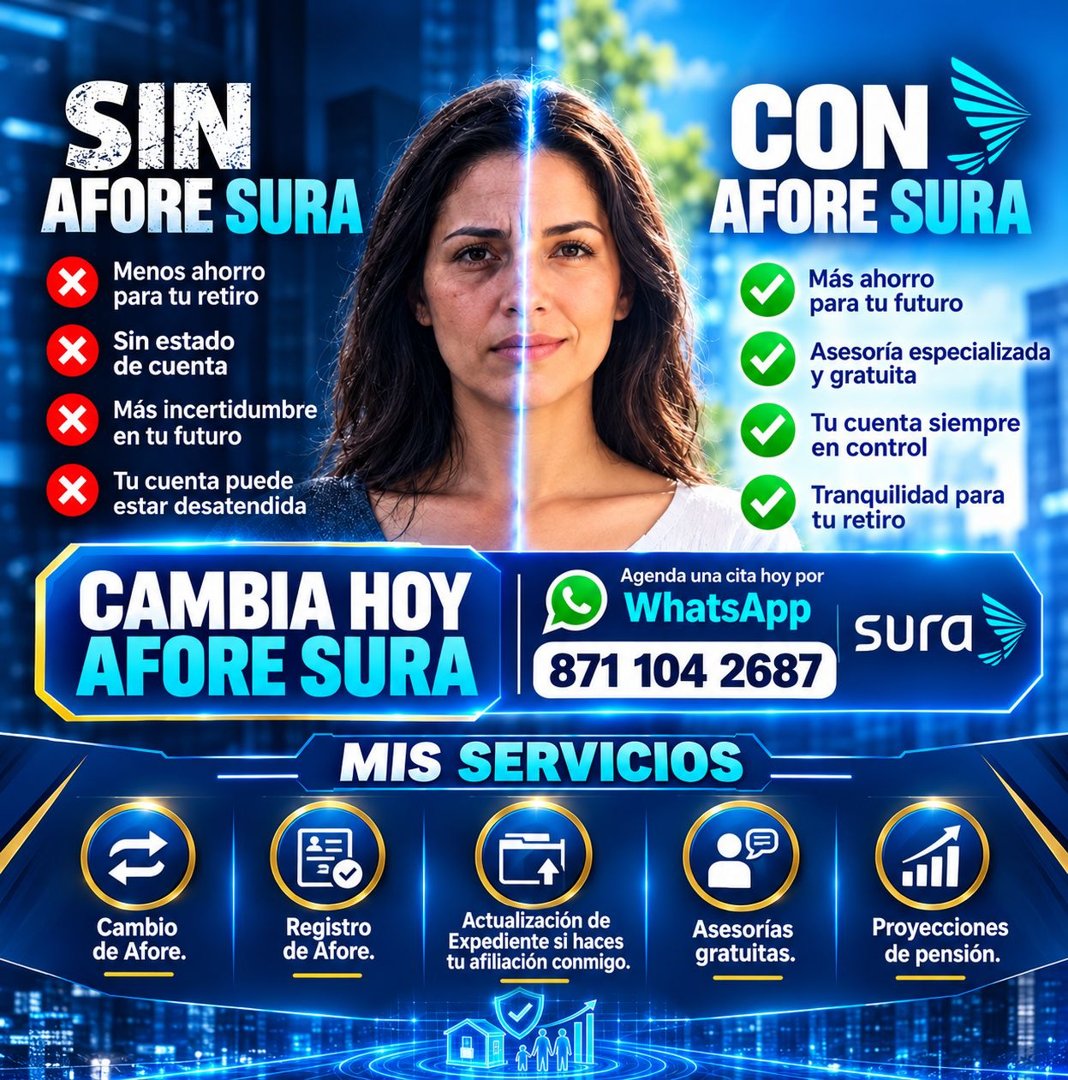 Anuncio de Asesora Zurisadai LG: Asesoría y registro de AFORE