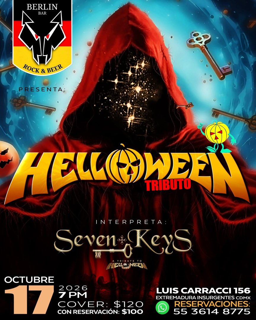 Anuncio de SEVEN KEYS: Tributo musical a Helloween