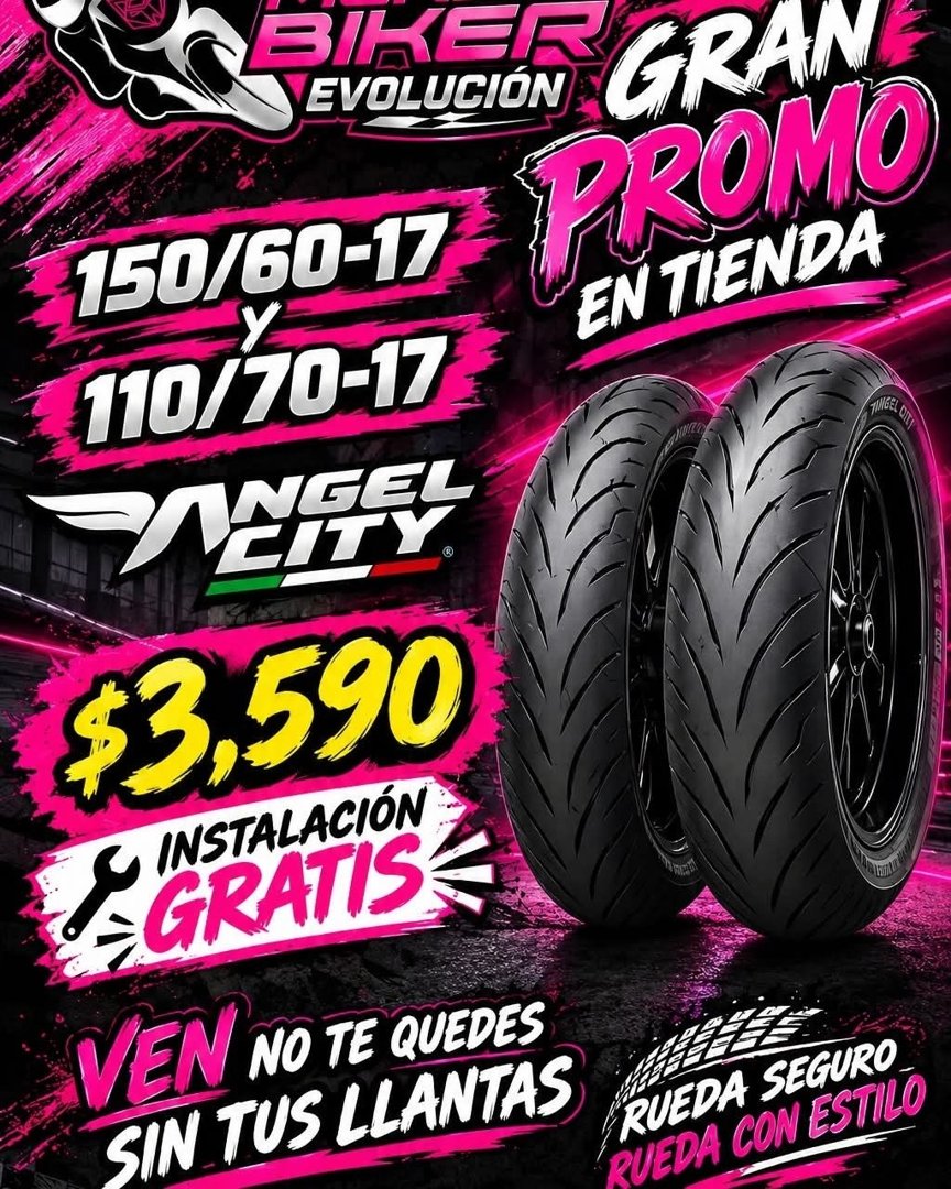 Anuncio de Mundo Biker Evolucion: llantas para moto