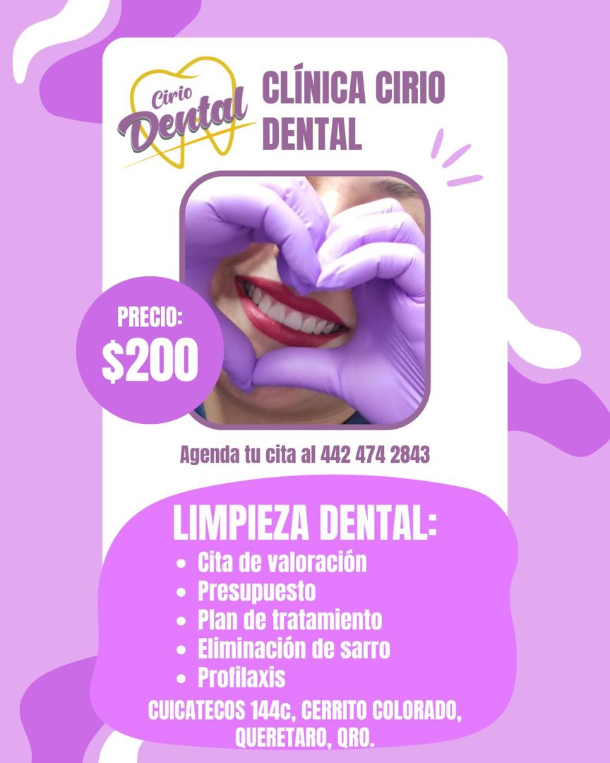 Anuncio de Cirio Dental: Limpieza dental