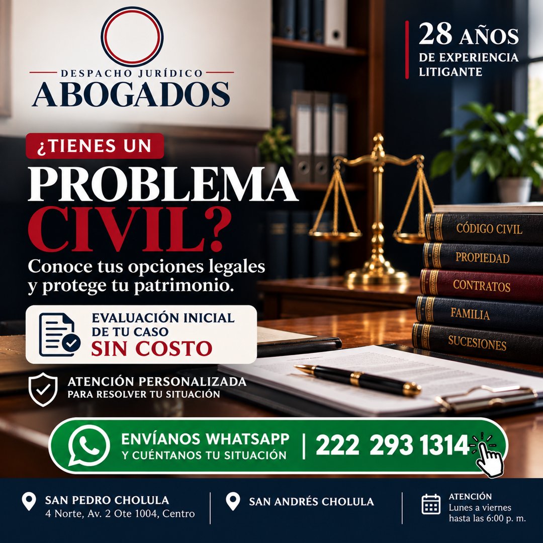 Anuncio de Despacho Jurídico Abogados: asesoría legal civil