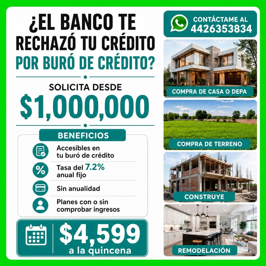Anuncio de Financiamientos  Brokian: Financiamiento para vivienda