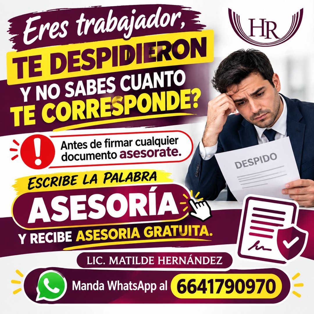 Anuncio de Lic. Matilde Hernández: asesoría legal laboral