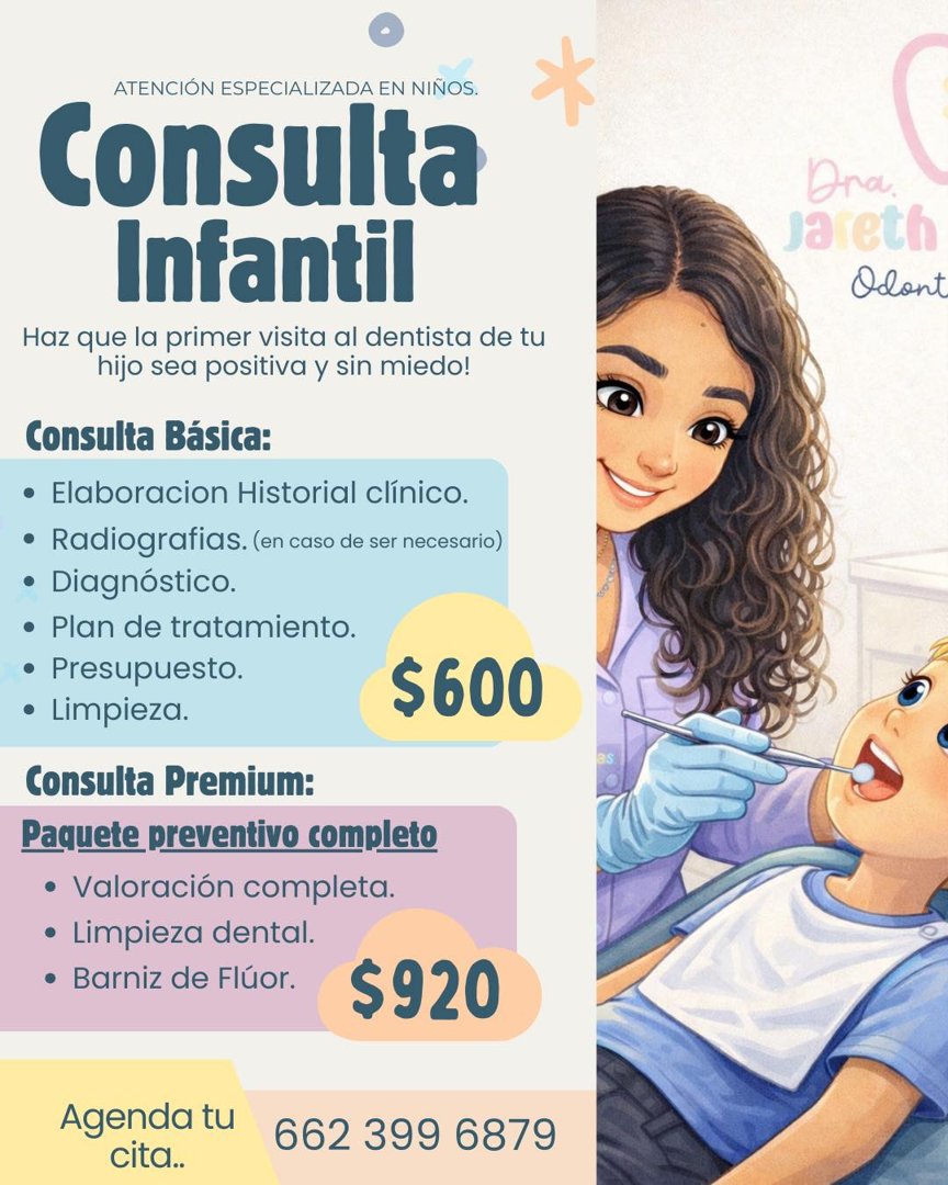 Anuncio de Odontopediatra Jareth Encinas: Consulta dental infantil