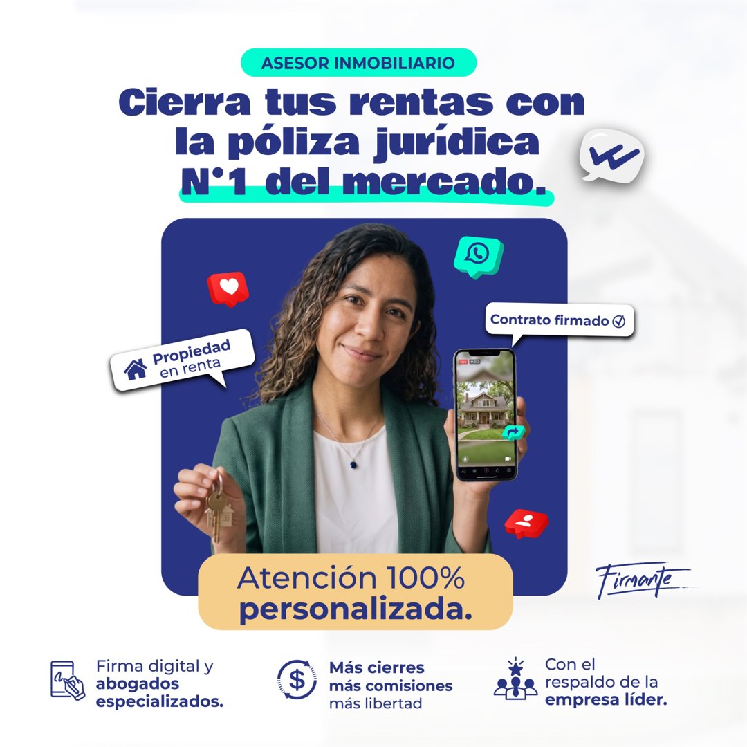Anuncio de Firmante: asesoría inmobiliaria con pólizas jurídicas