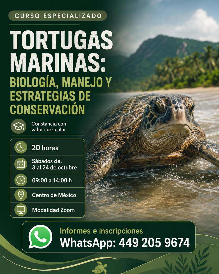 Anuncio de Consultoría Integral: curso de tortugas marinas