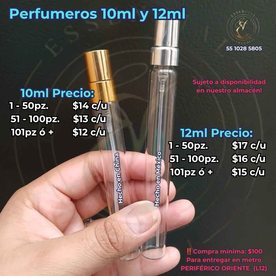 Anuncio de Valeria Cortés: Perfumeros 10ml y 12ml