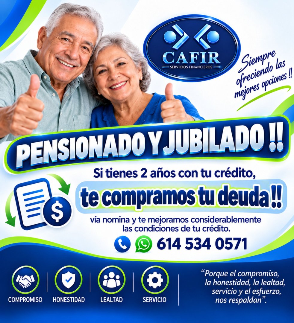 Anuncio de CAFIR - Servicios Financieros