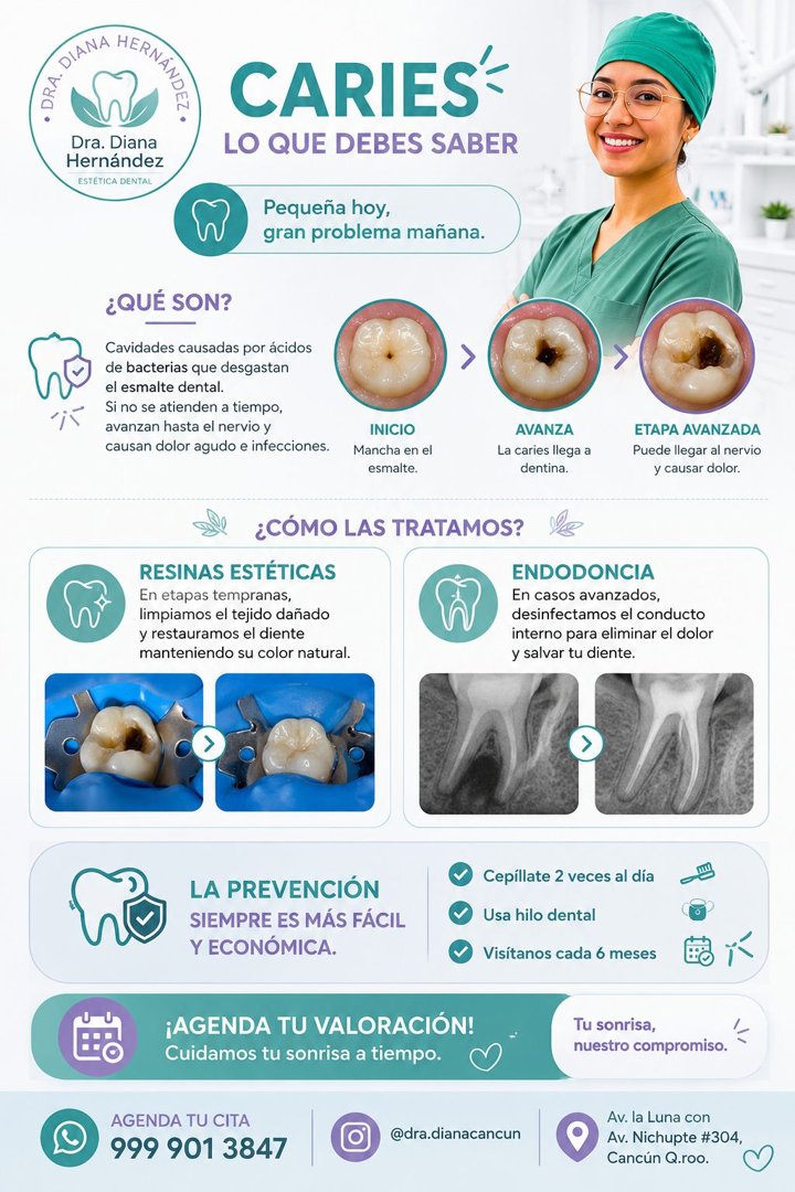 Anuncio de Dra. Diana hernández-Dentista Cancún: Consulta dental