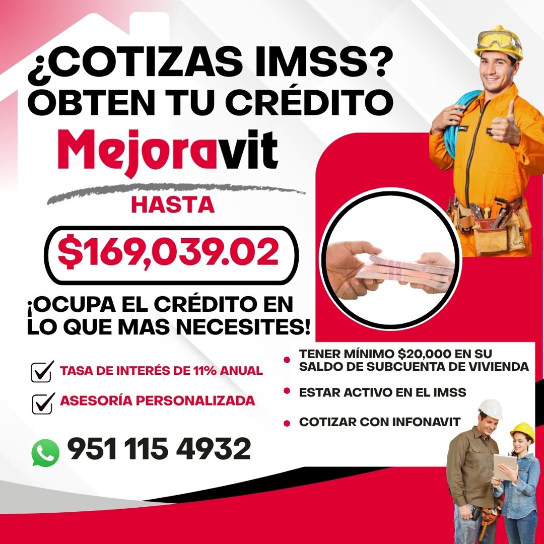 Anuncio de Consultores Oaxaca: crédito IMSS