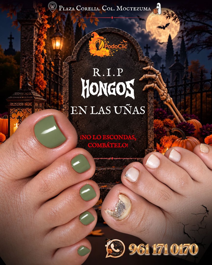 Anuncio de Podoclic: tratamiento de hongos en uñas