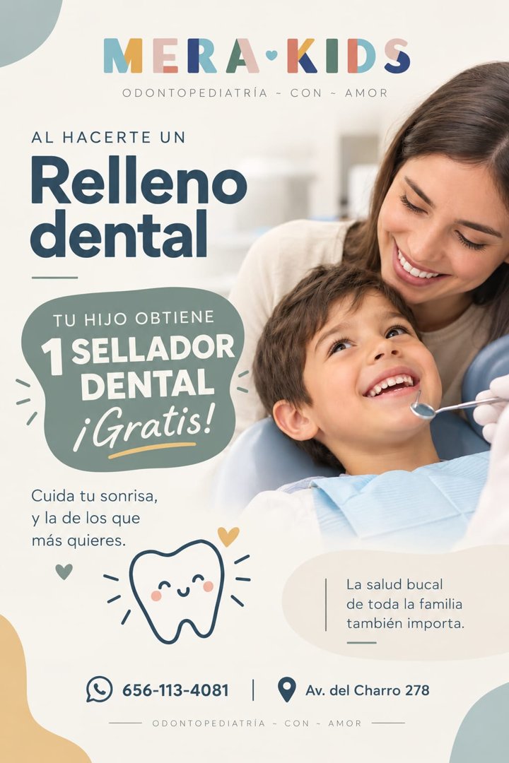 Anuncio de Merakids.jrz: relleno dental