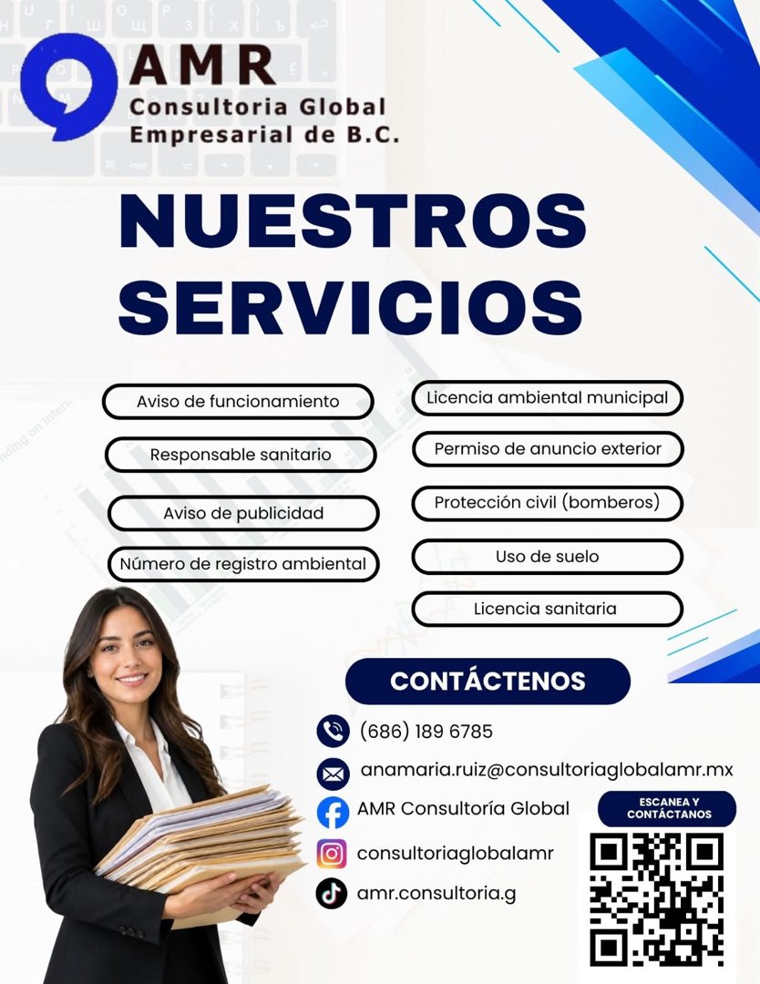 Anuncio de AMR Consultoría Global: consultoría regulatoria