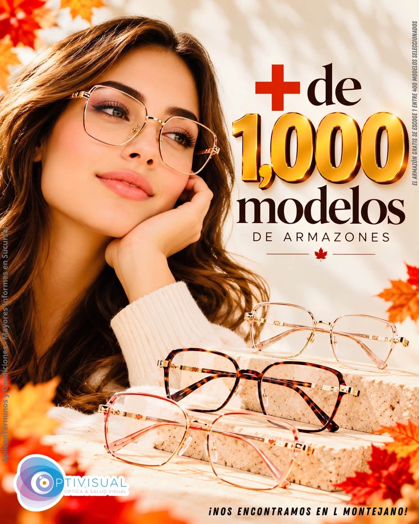 Anuncio de Optivisual: lentes ópticos