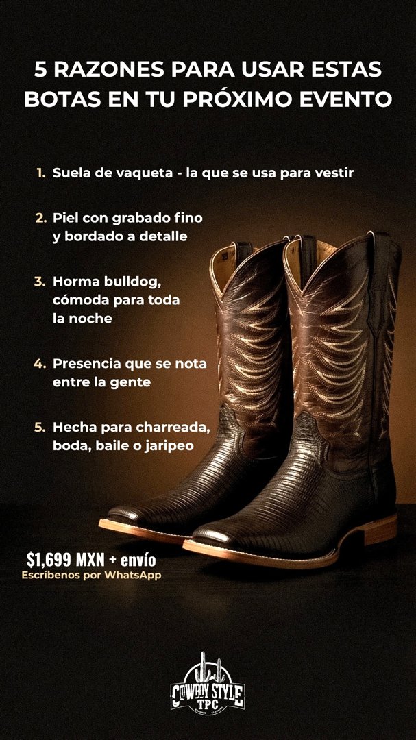 Anuncio de Cowboy Style Tpc: botas de charro