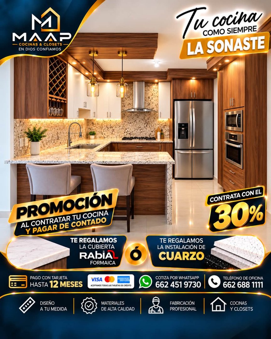 Anuncio de MAAP Cocinas & Closets: cocinas y closets