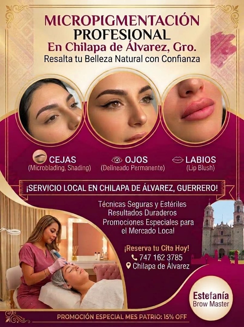 Anuncio de Estefanía Duque Brow Máster: Micropigmentación profesional