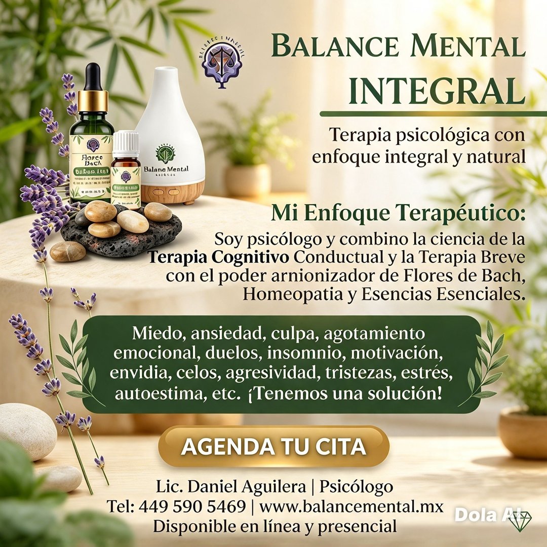 Anuncio de Balance Mental: Terapia psicológica