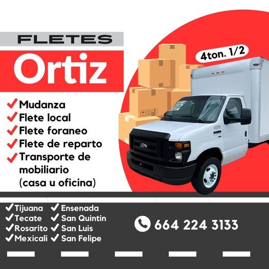 Anuncio de Fletes y Mudanzas Ortiz: Mudanzas y fletes