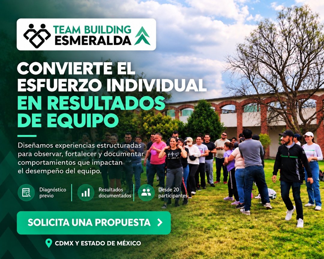 Anuncio de Team Building Esmeralda: consultoría de team building