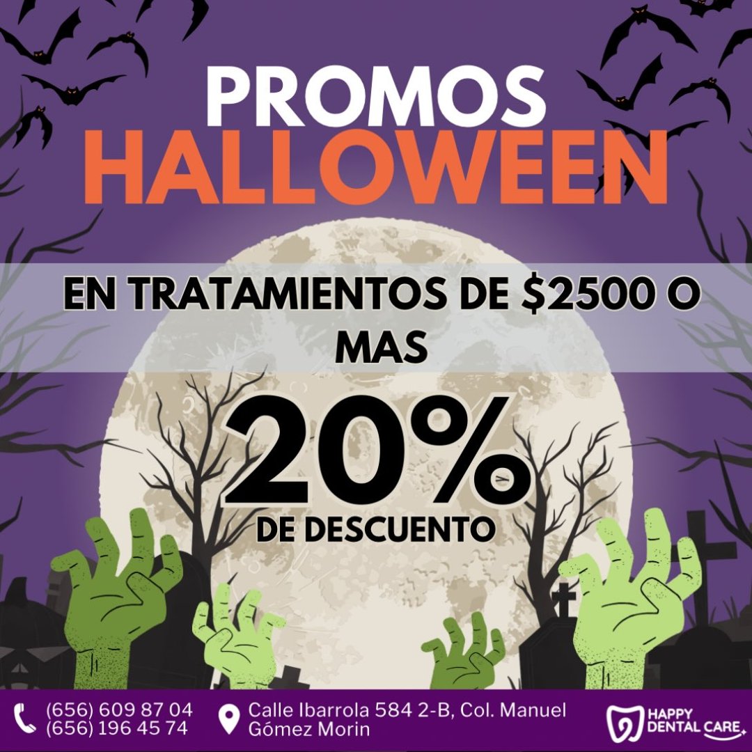 Anuncio de Happy Dental Care: tratamientos dentales